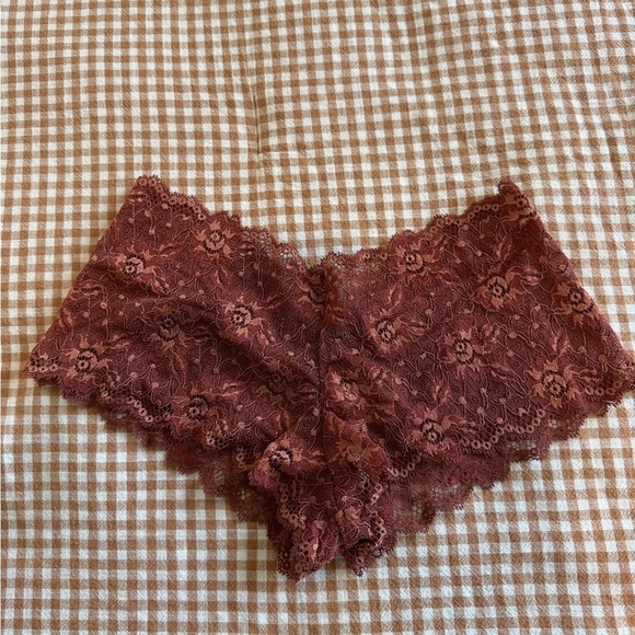 Victoria's Secret Other - Victoria's Secret Burgundy Lace Panties NWT